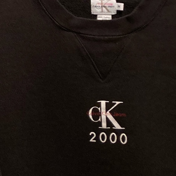 Calvin Klein Black Fleece Pullover Sweatshirt - Picture 6 of 8